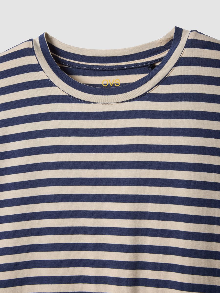 Regular-fit multicolour striped stretch viscose T-shirt_5