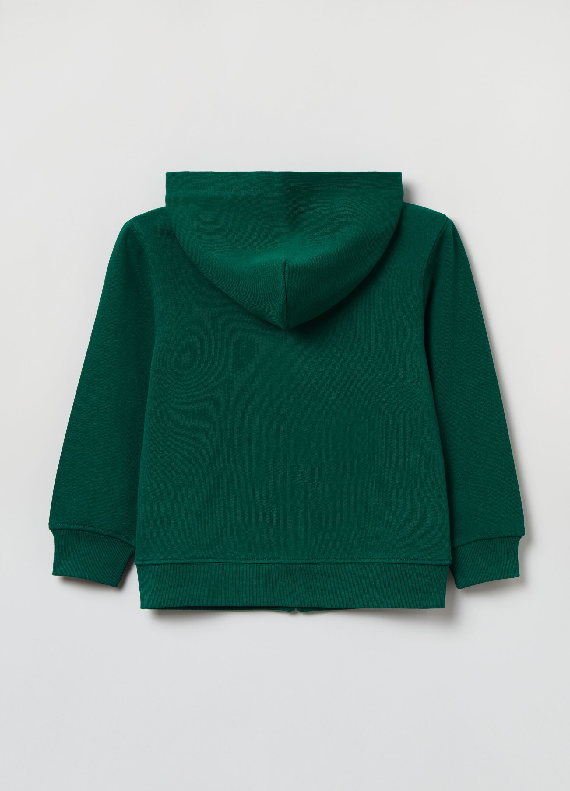 Full-zip in French Terry con cappuccio_1