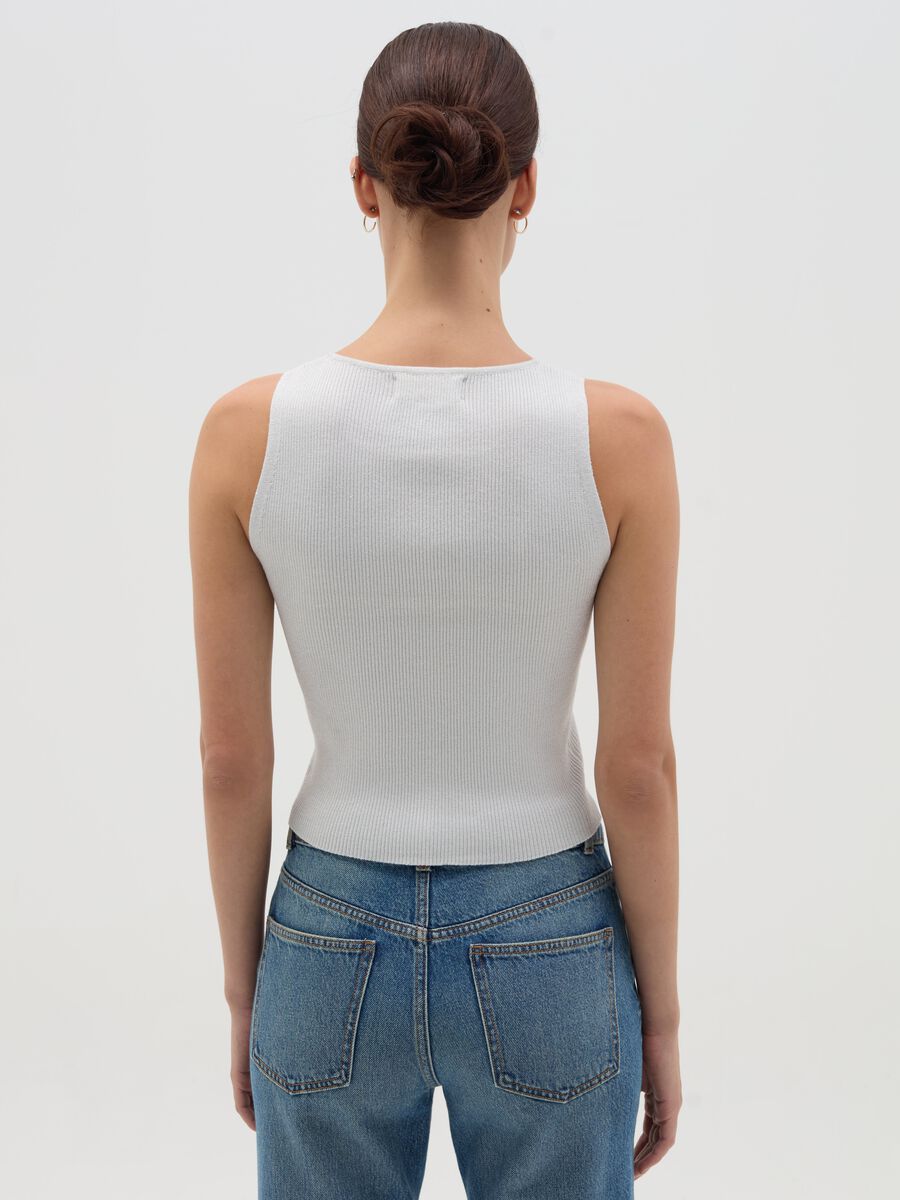 Ribbed lurex tank top_3