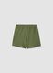 Boys' regular fit green organic cotton shorts_1