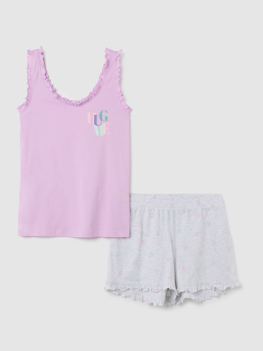 Pigiama da donna in puro cotone multicolor regular fit_4