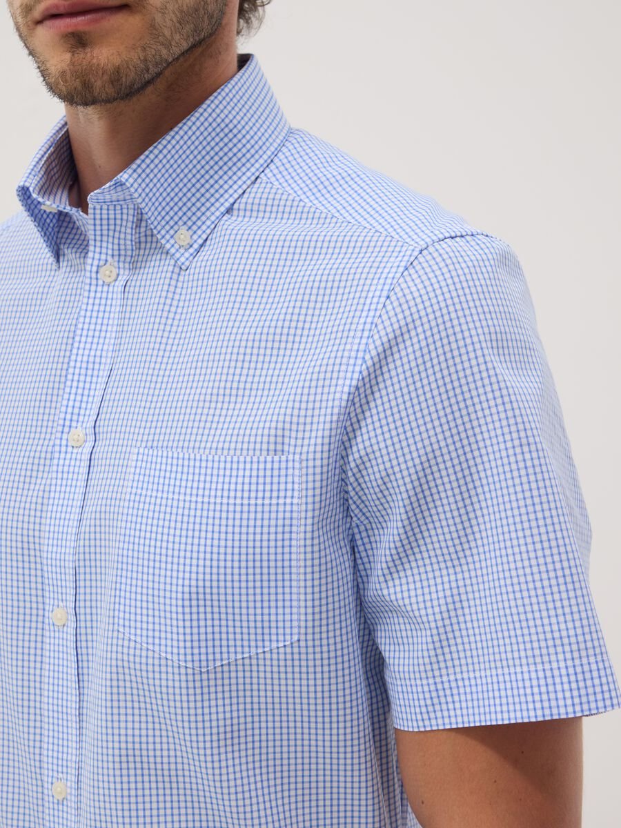 Light blue short-sleeve button-down shirt_3