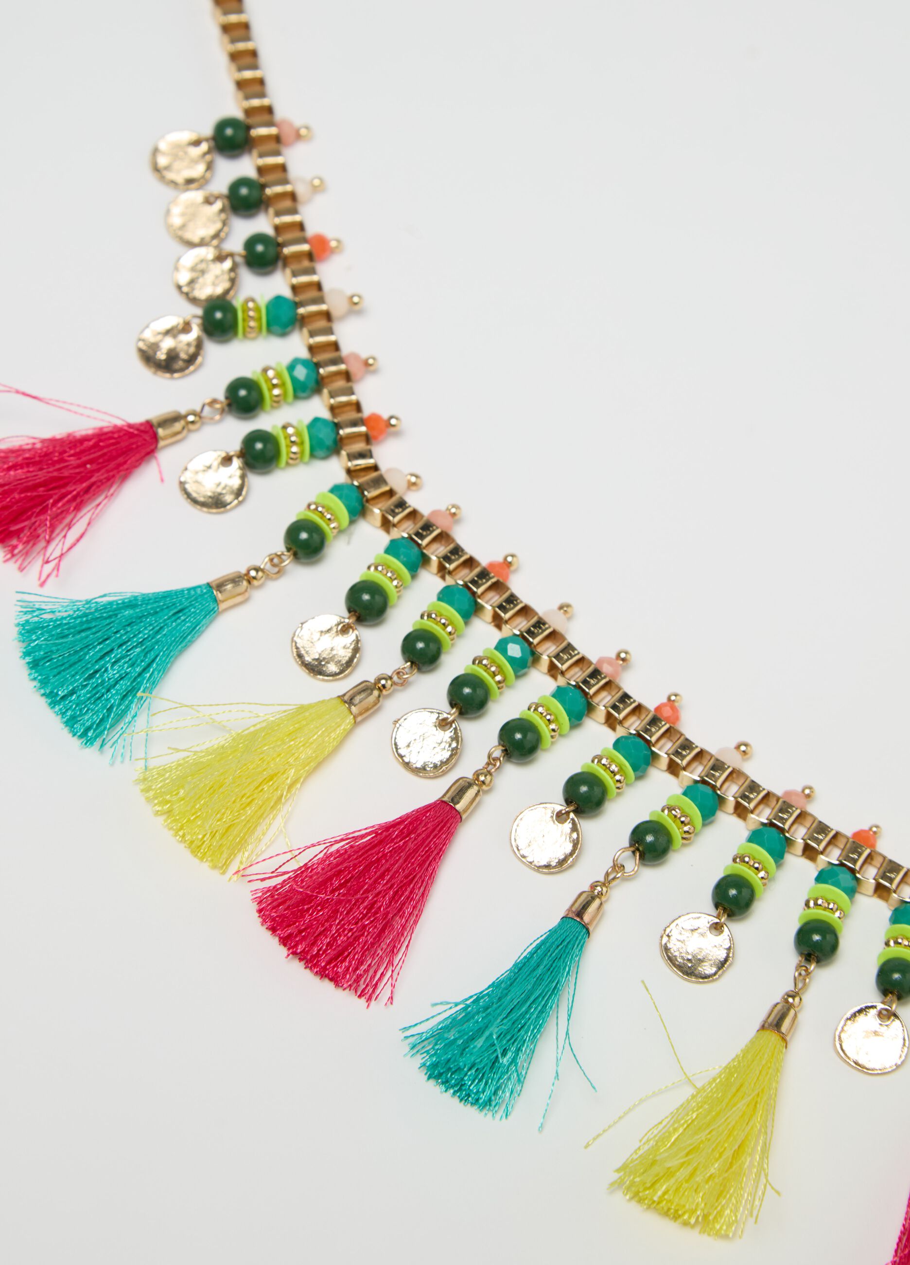 Collana girocollo con nappine