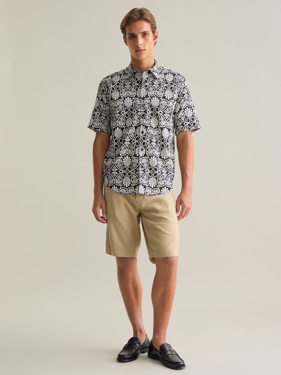 Men's pure cotton multicolor regular fit shirt_2