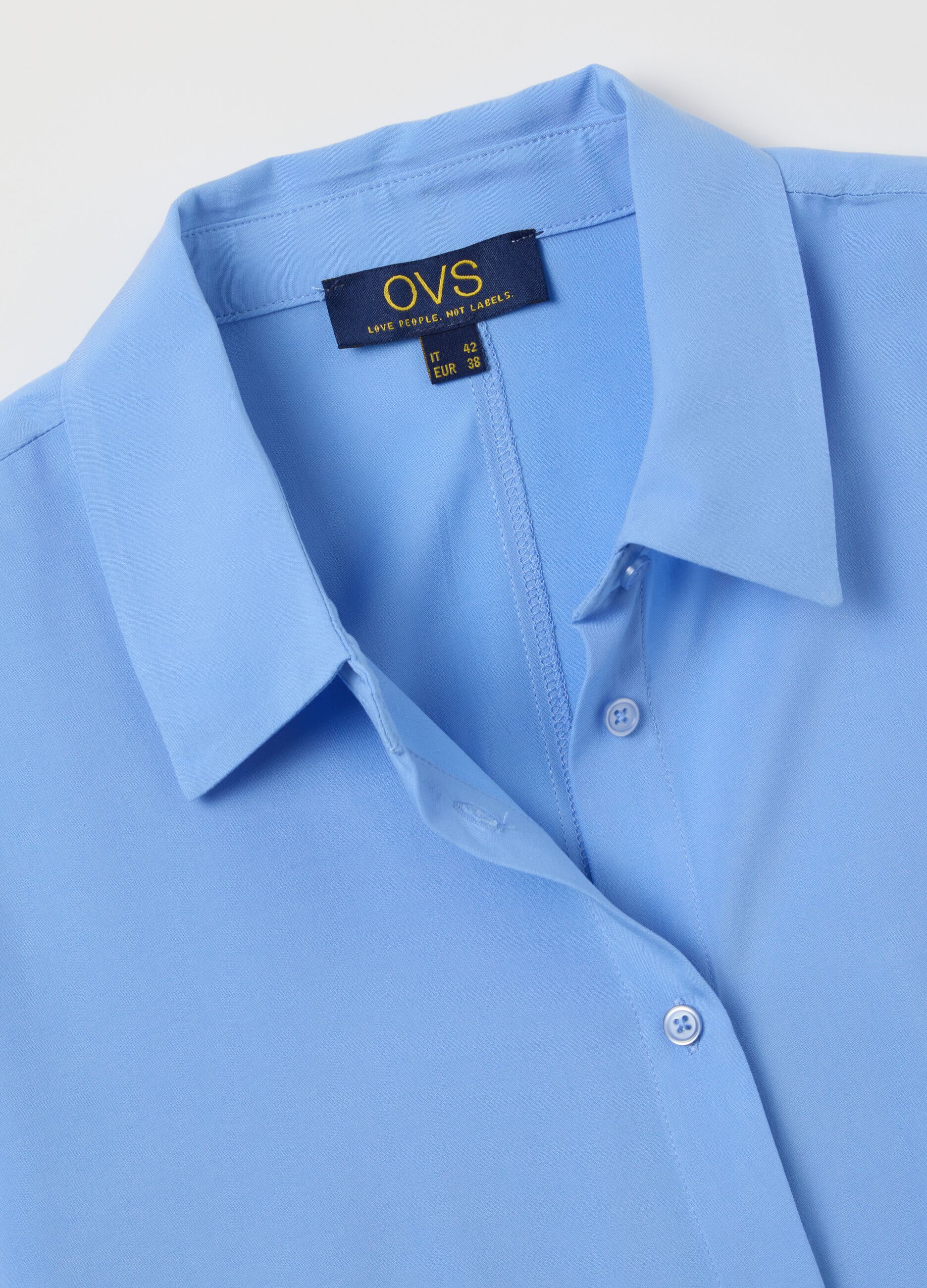 Blue Viscose Shirt