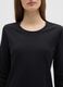 Black Stretch Long Sleeve Top_1