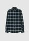 Multicolour checked shirt in pure cotton flannel regular fit_4