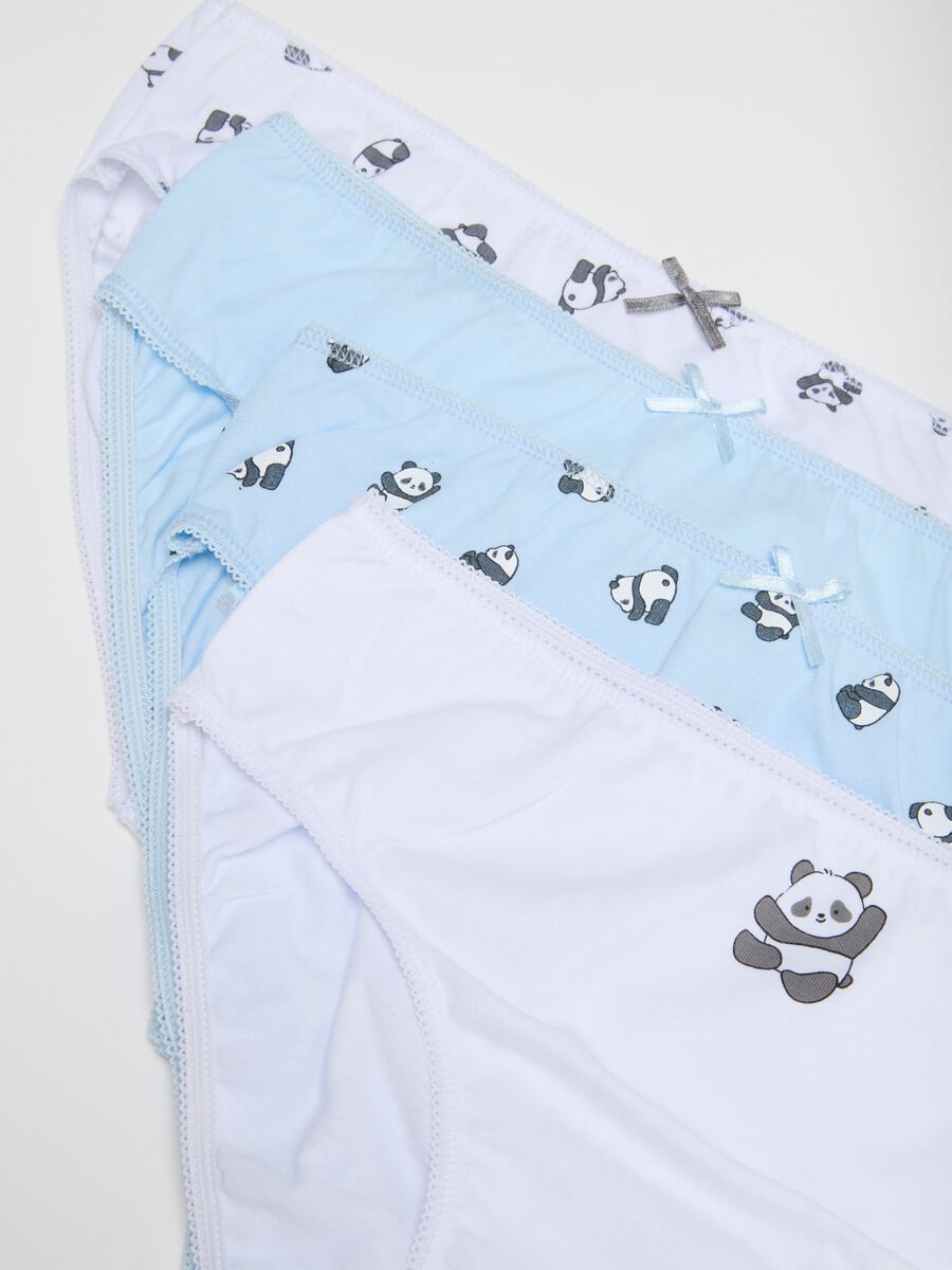 Girl's pure cotton multicolor regular fit multipack knickers_3