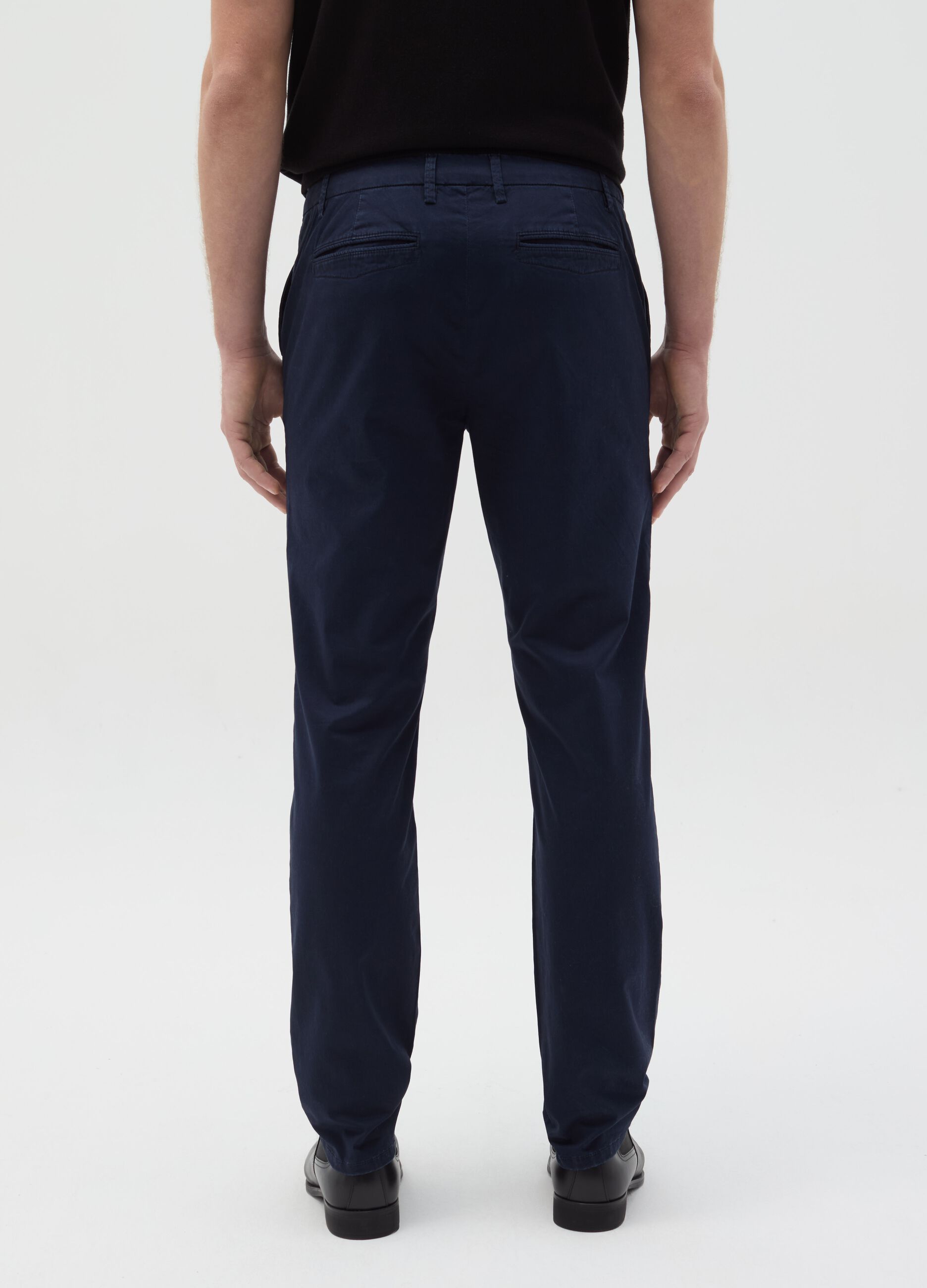 Pantalone chino slim fit in cotone stretch