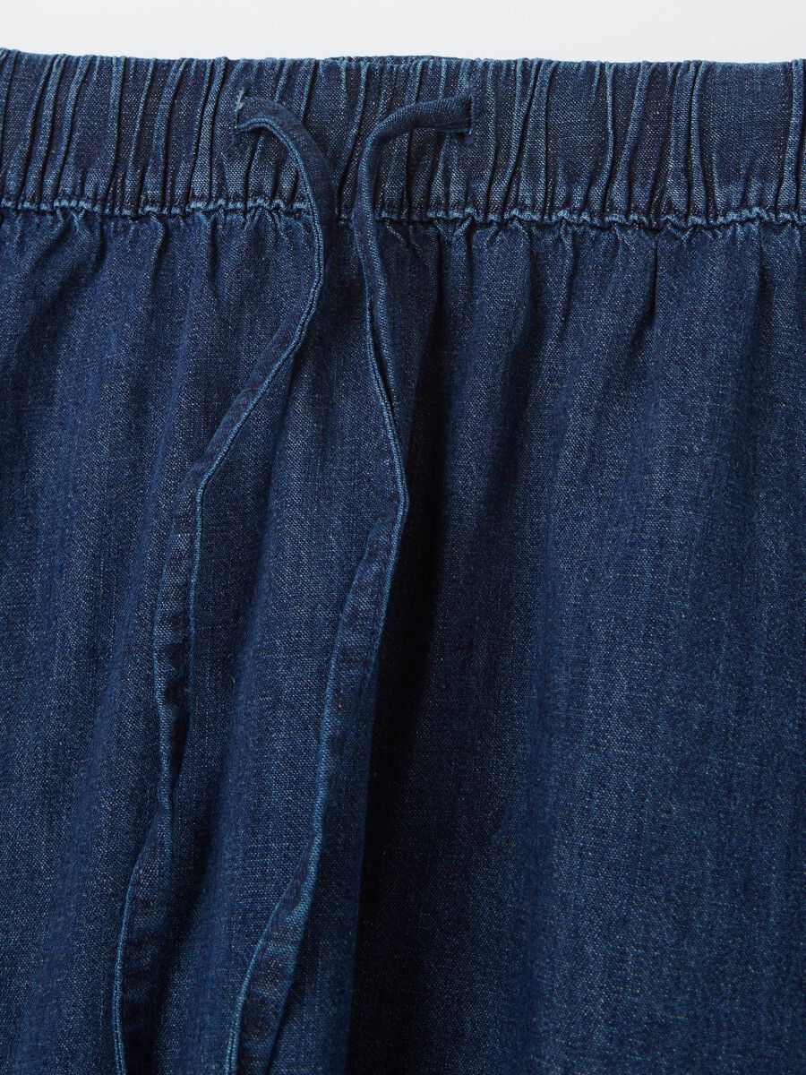 Long blue skirt in denim_5
