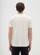 Beige short sleeve T-shirt in pure cotton regular fit_2