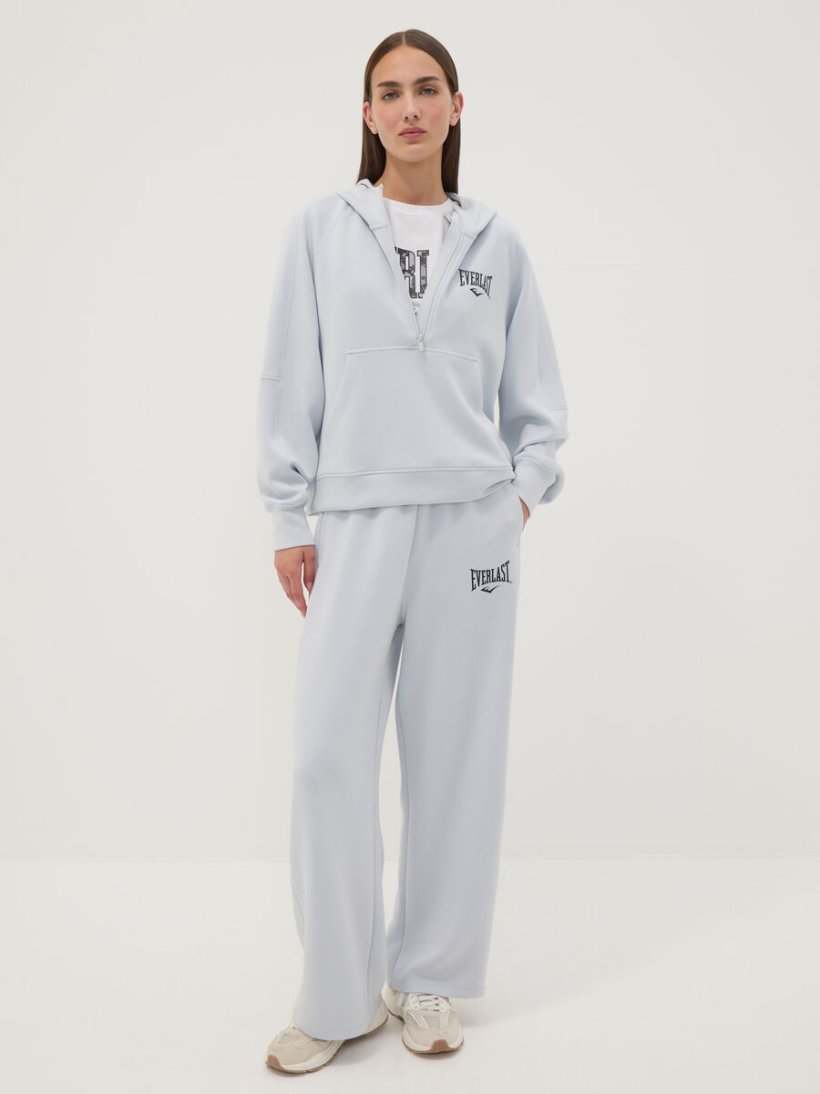 Pantaloni grigi in viscosa elasticizzata jersey regular fit_0