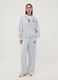 Grey regular-fit stretch viscose jersey trousers_0