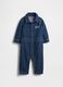 Blue Cotton Babygrow_0