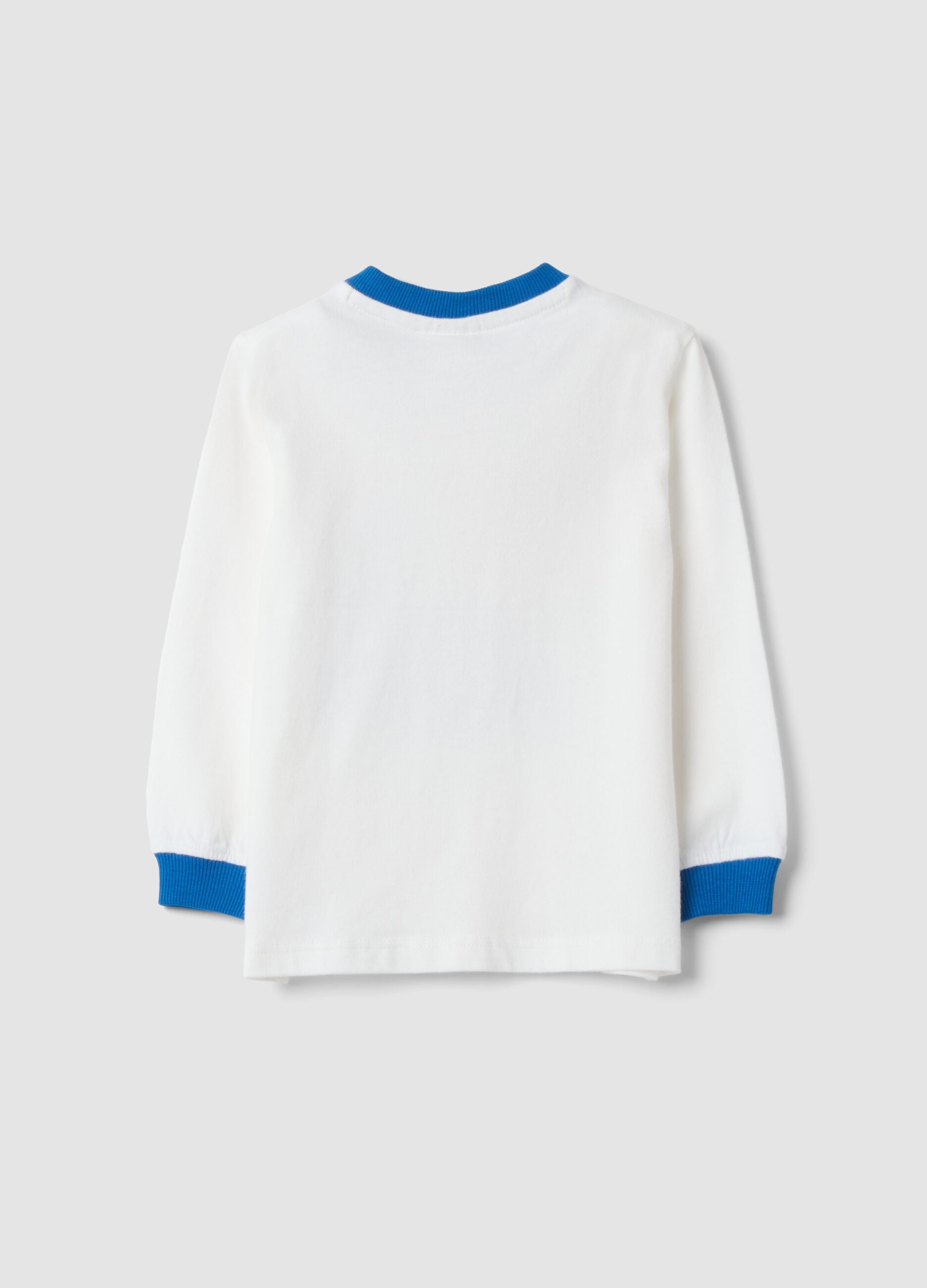 White organic cotton crew-neck T-shirt