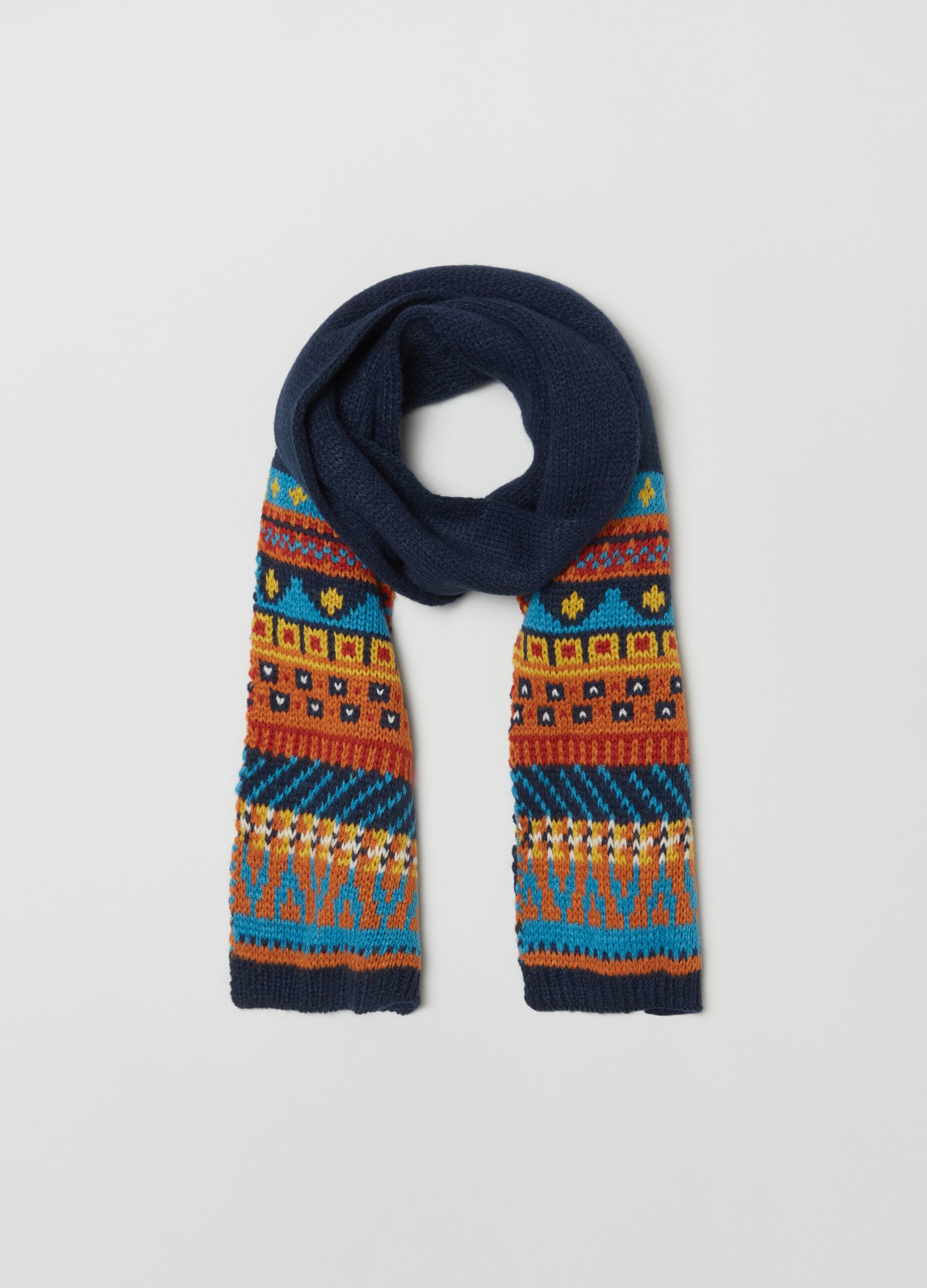 Sciarpa con lavorazione jacquard_0