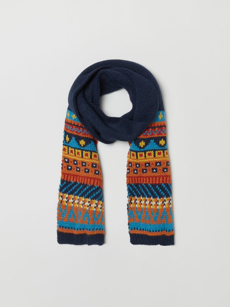 Sciarpa con lavorazione jacquard_0