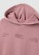 Pink cotton-blend regular fit sweatshirt with lettering_5