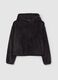 Essential crop sweatshirt in furry yarn_4