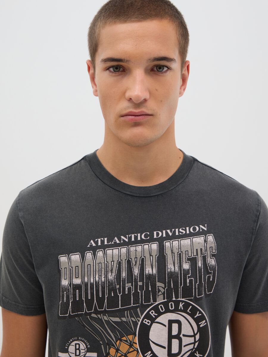 Brooklyn Nets Short Sleeve Cotton T-shirt_2