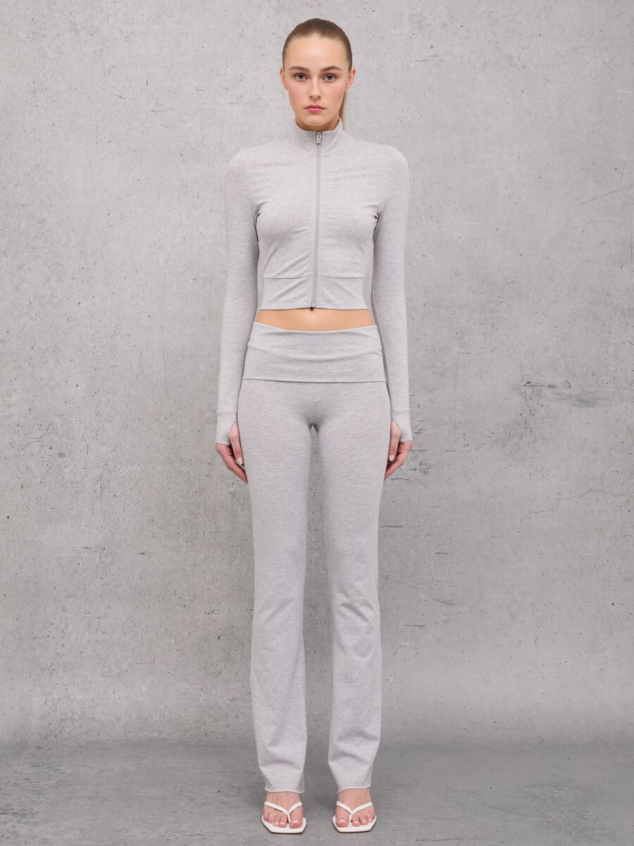Jersey Yoga Pants Grey Mélange_1