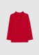 Girls' red cotton jumper with regular fit and print_1