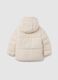 Children's Beige Padded Jacket with Zip_4