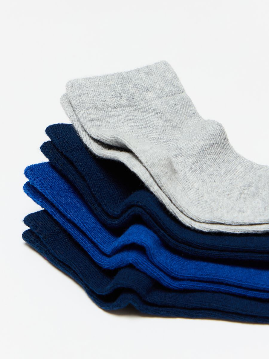 Five-pair pack socks in organic cotton_1