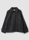 Grey houndstooth wool-blend coat_0