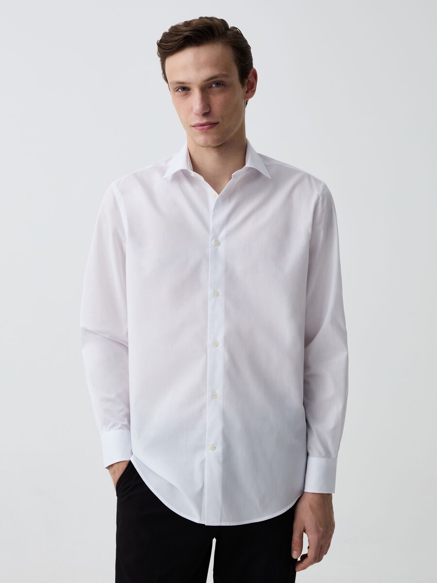 Solid colour, regular-fit shirt_1
