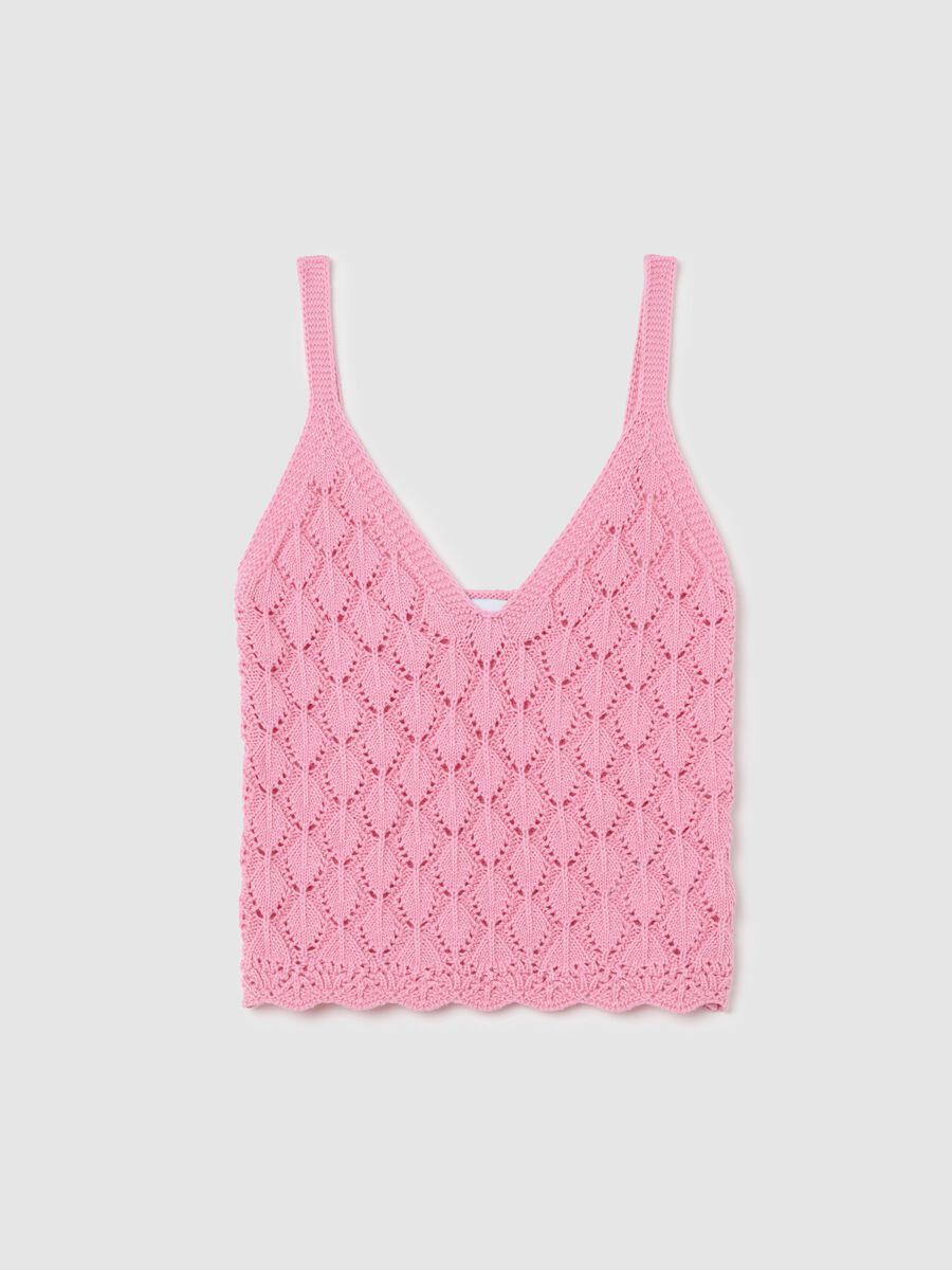 Pink Cotton Crop Top_4