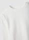 T-shirt bianca girocollo in puro cotone organico_2