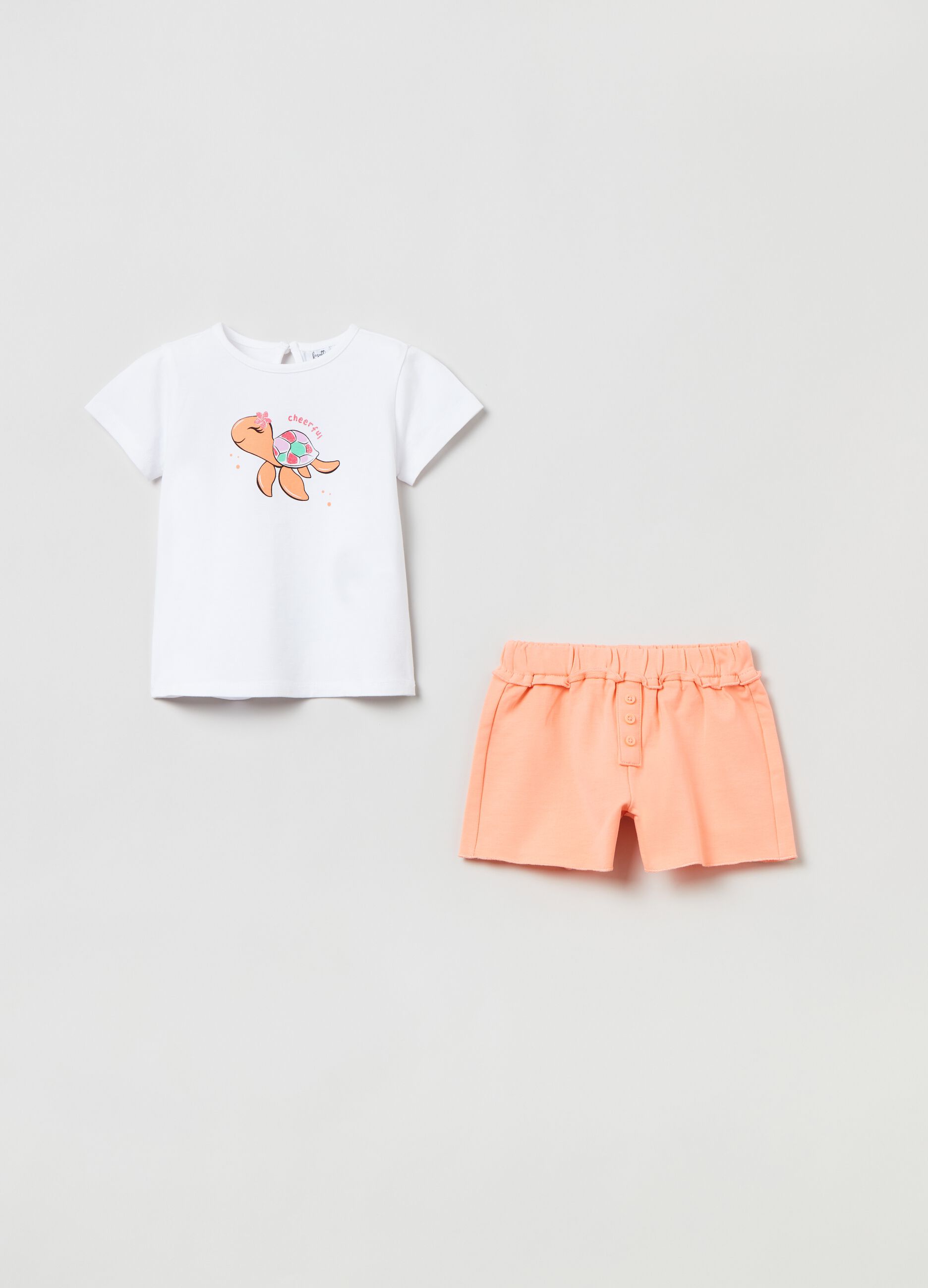 Jogging set con stampa glitterata_0