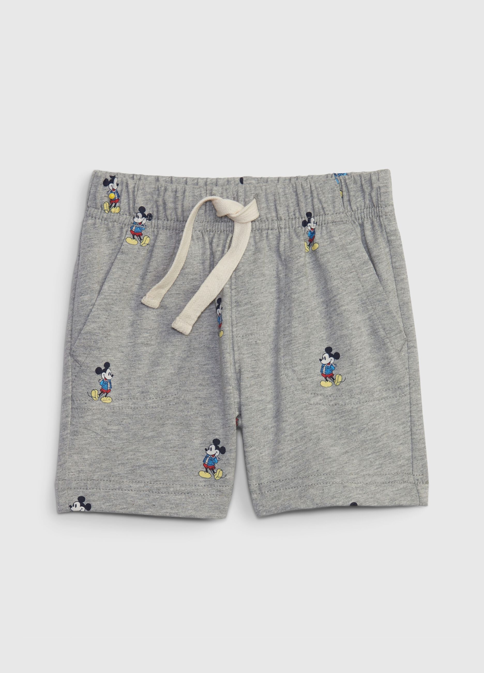 Shorts with Disney Baby Mickey Mouse print and drawstring
