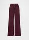 Purple wide-leg trousers in stretch cotton_6