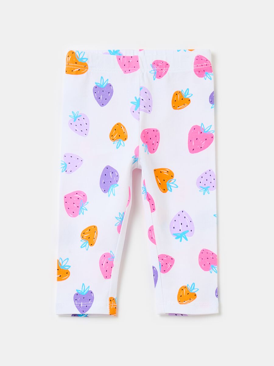 Three-quarter leggings with print_0
