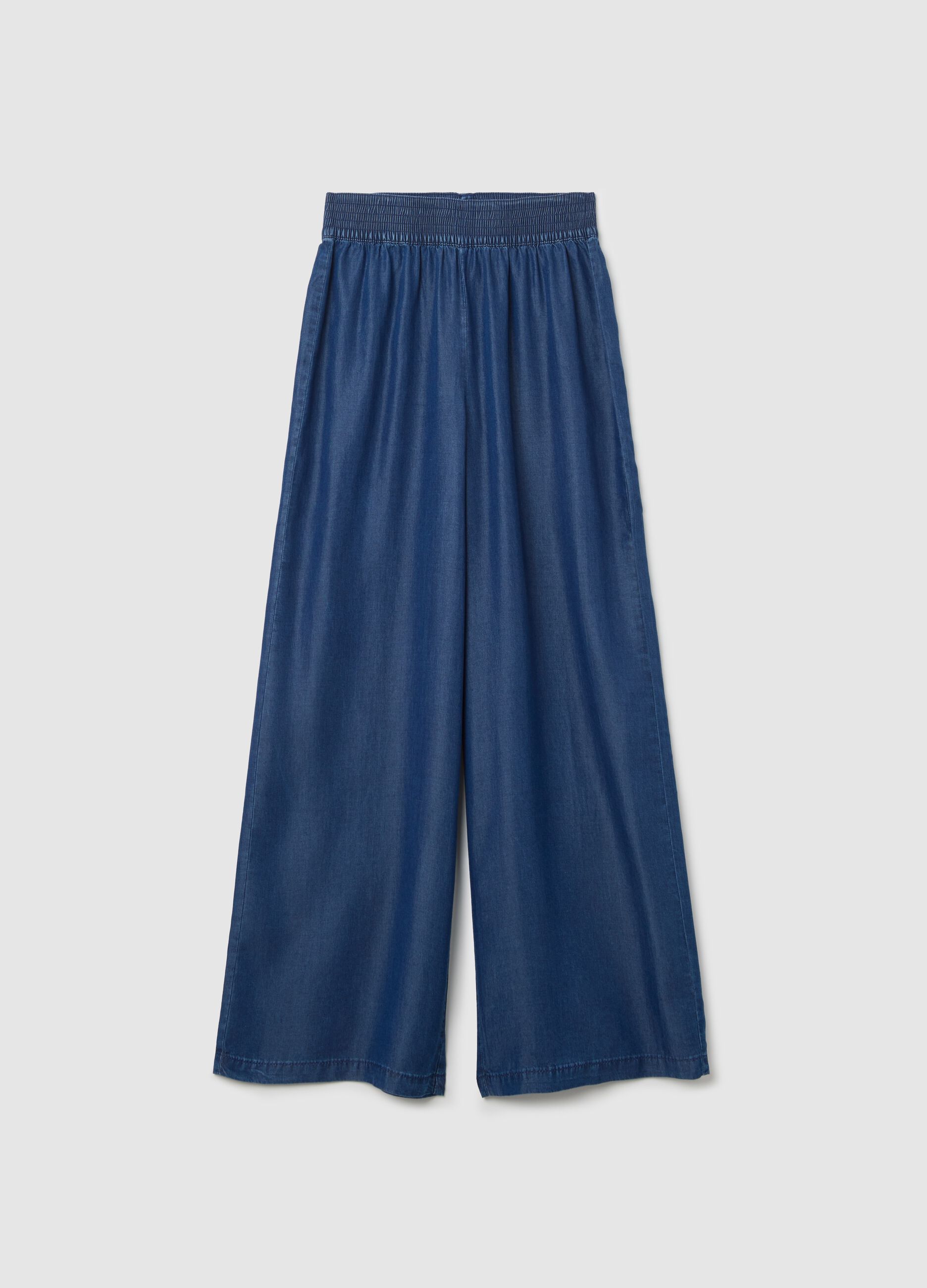 Wide-leg jeans in Lyocell