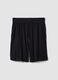 Black organic cotton pyjama shorts_4