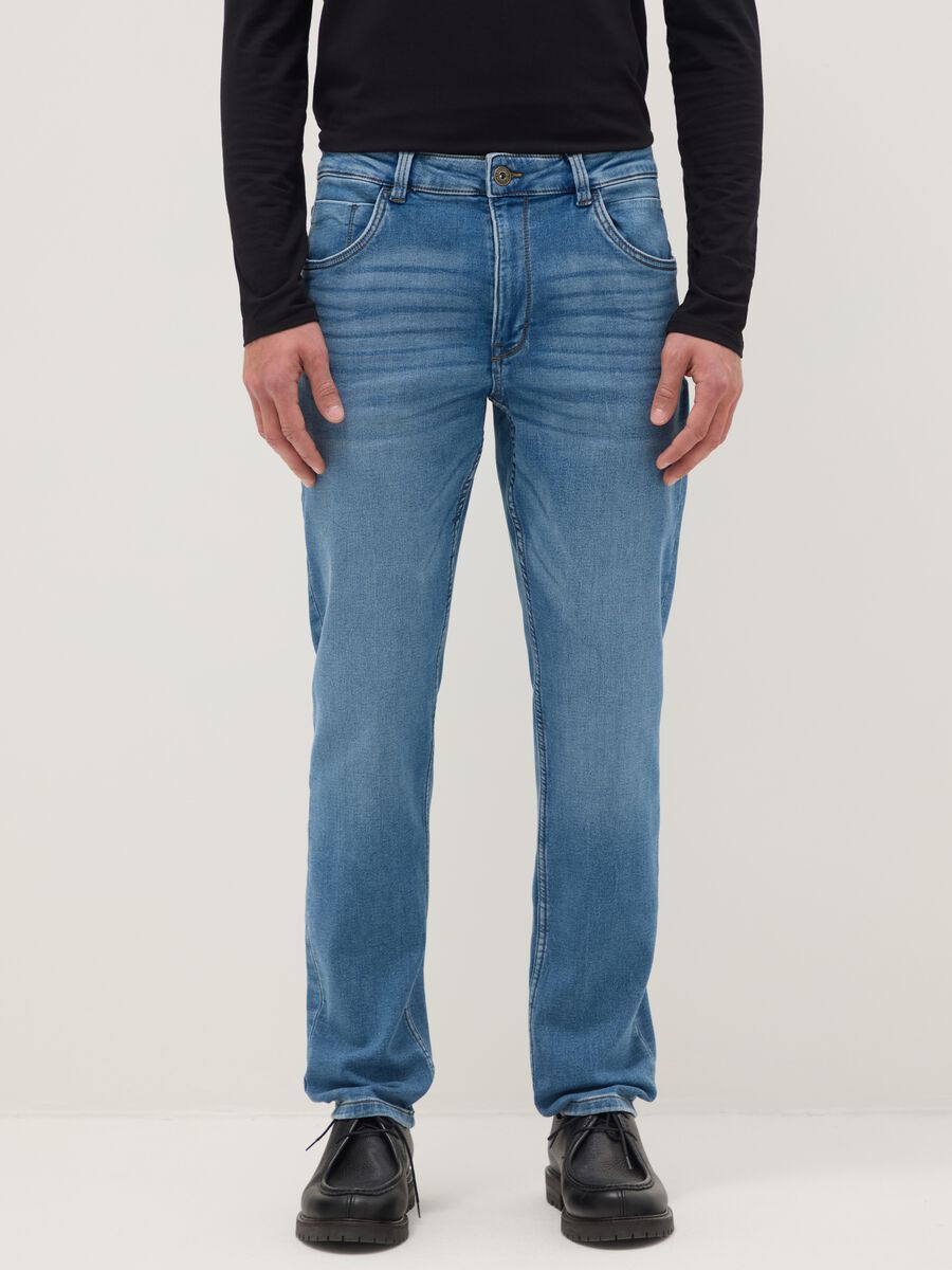 Slim Fit Blue Denim Jeans_1