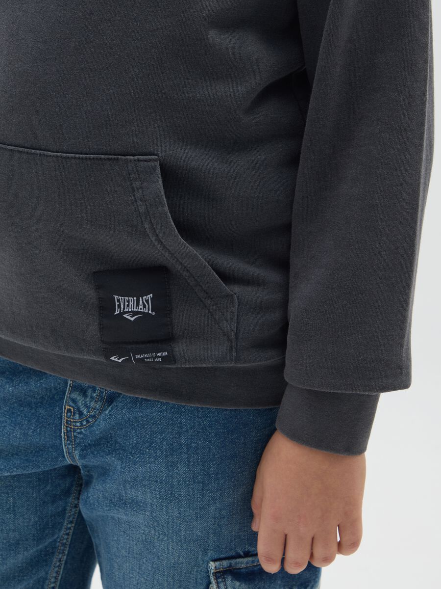 Black cotton-blend oversized boys' sweatshirt_2