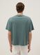Green pure cotton regular fit top with buttons_3