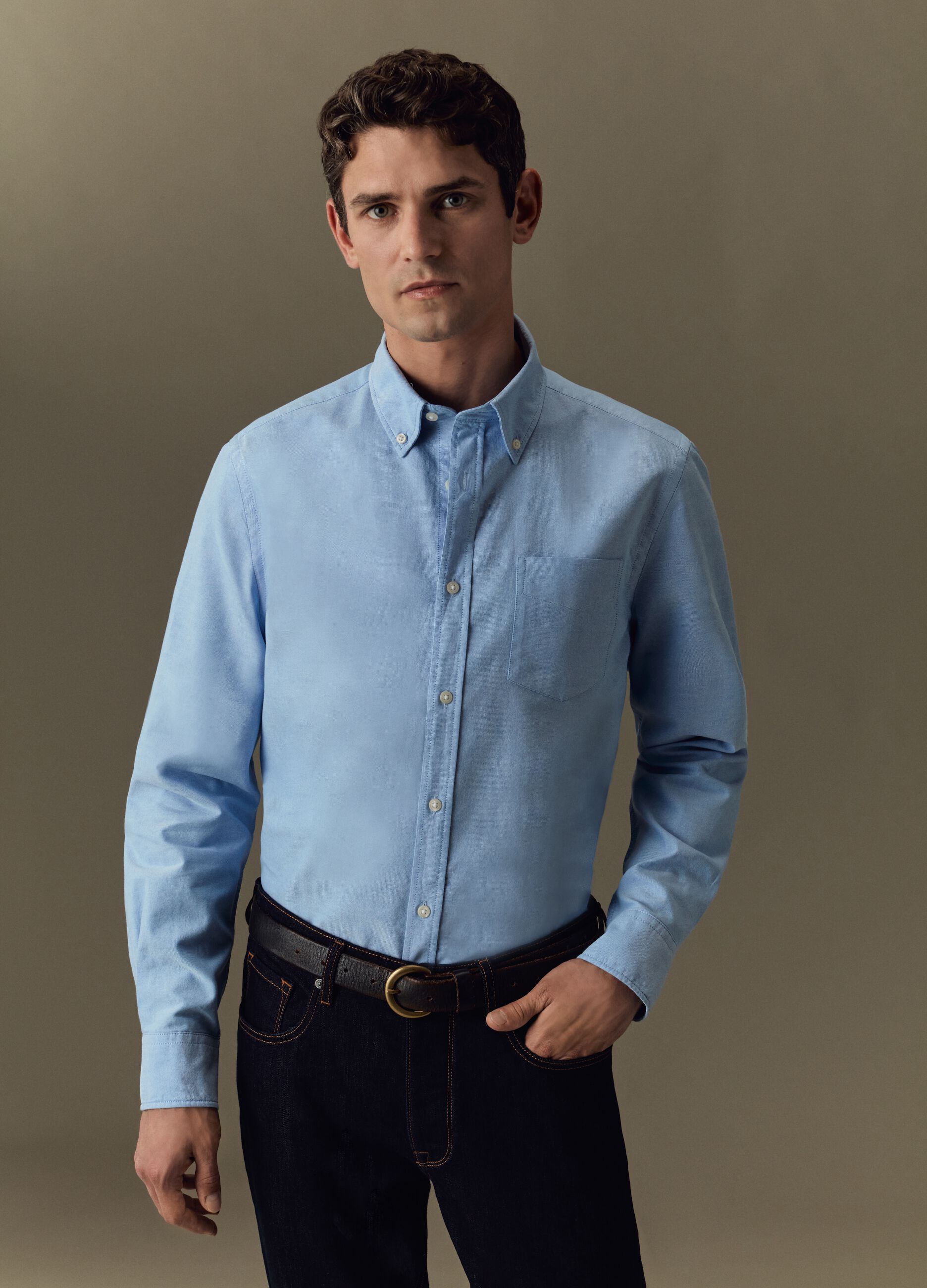 Camicia in cotone oxford_0