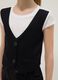 Girl's multicolour pure viscose regular fit t-shirt with waistcoat_2