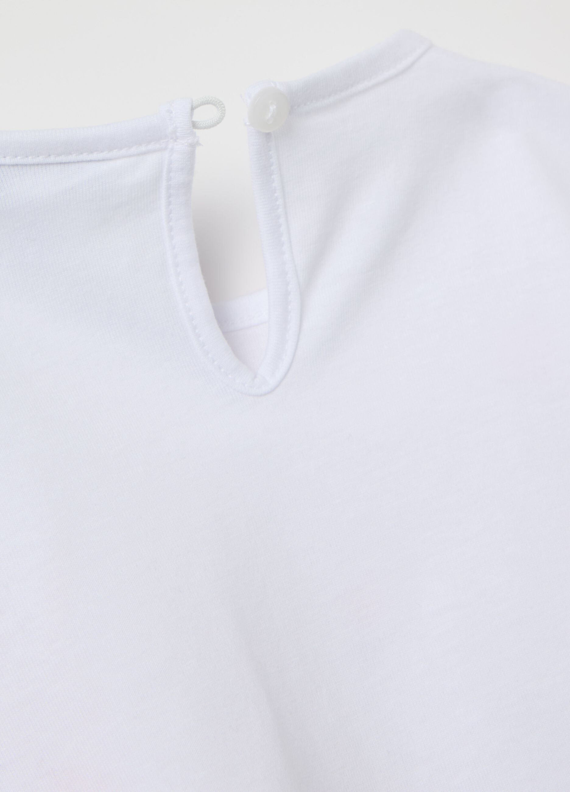 Cotton T-shirt with rabbits print