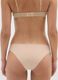 Regular fit beige stretch blend briefs_2