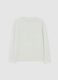 Girls' white regular fit jumper with bear motif and sequins_1