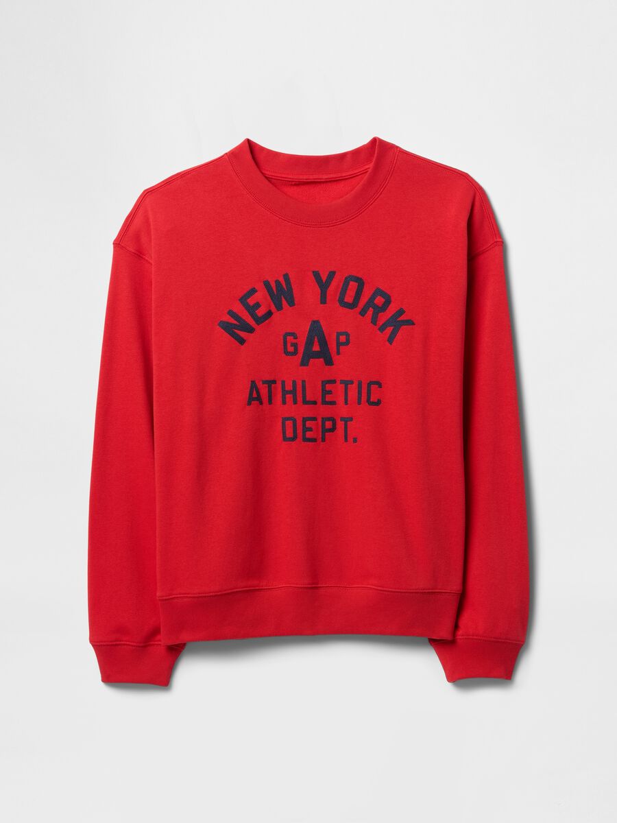 Red Sweatshirt with Gap and New York Print_3
