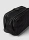 Black toiletry bag with double zip_2