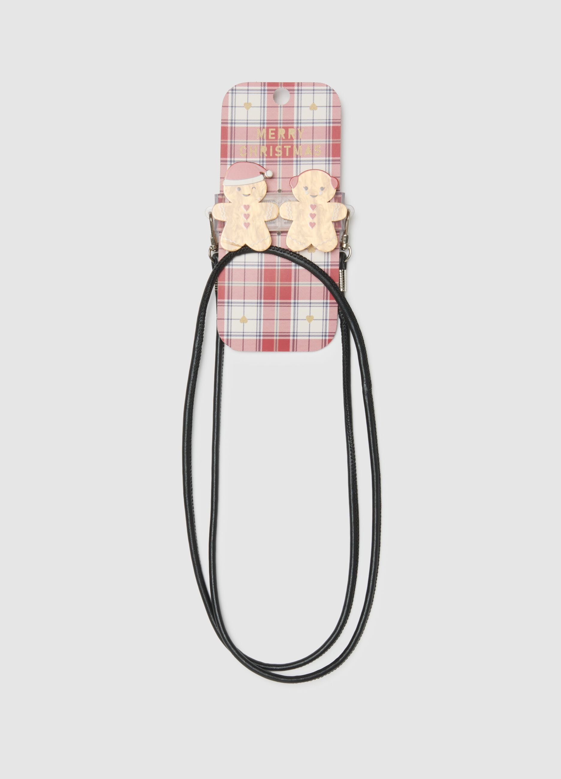 Multicolour Christmas Phone Lanyard with Clip
