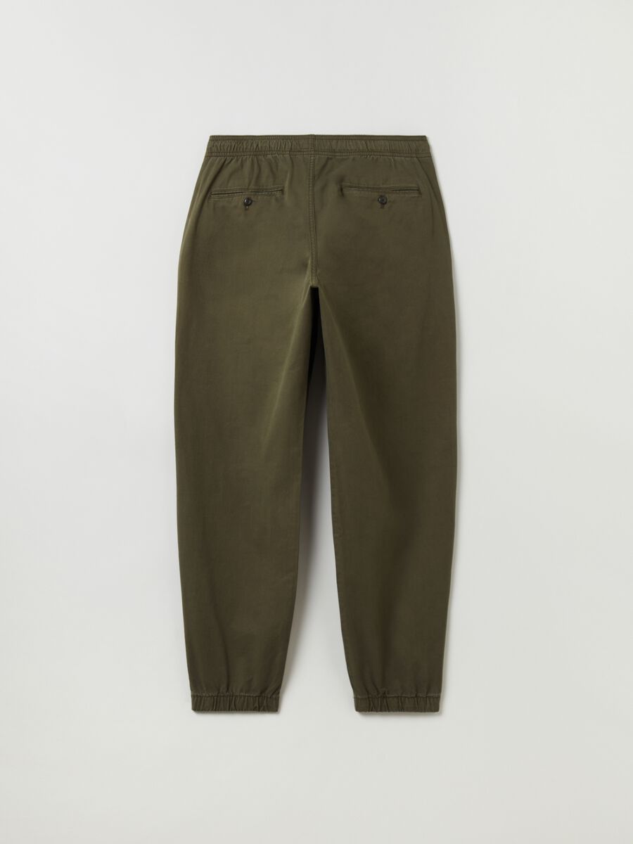 Canvas joggers with drawstring_2